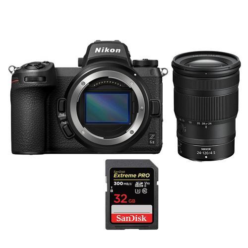 Nikon Z6 II Kit Z 24-120mm f4 S+SanDisk 32 Go Extreme Pro SDHC USH-II 4K U3 300 Mo/s