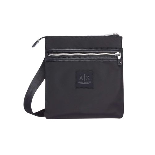 Armani Exchange Sac messager avec logo Box, Noir