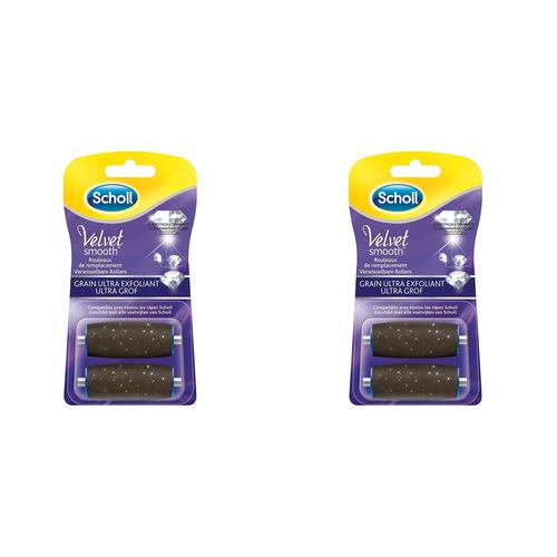 Scholl Lot De 2 Kits De 2 Rouleaux De Remplacement Grain Ultra Exfoliant Velvet Smooth