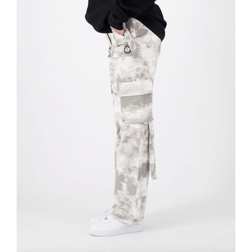 Black Bananas Camo Pantalon Cargo Gris