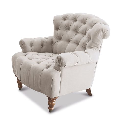 Loberon Fauteuil Springfield, Lin (98 X 98 X 92cm)