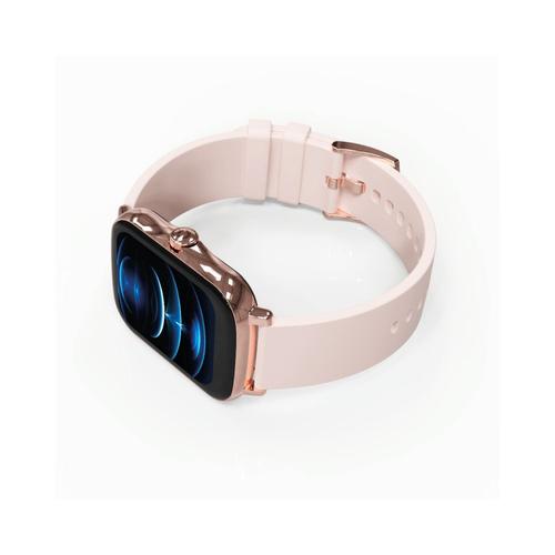 Echo Rainbow - Montre Connectée Avec Bracelet - Silicone - Peau Rose - Affichage 1.69" - Bluetooth