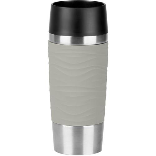 Mug Isotherme Emsa De Voyage Waves Isotherme Gris 0.36