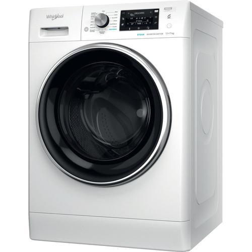 Whirlpool Fresh Care + FFWDD 1176258 BCV FR Machine à laver séchante Blanc - Chargement frontal
