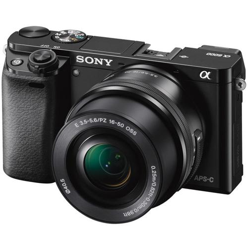 Sony a6000 ILCE-6000L - Appareil photo numérique - sans miroir - 24.3 MP - APS-C - 3x zoom optique objectif 16-50 mm - Wi-Fi, NFC - noir