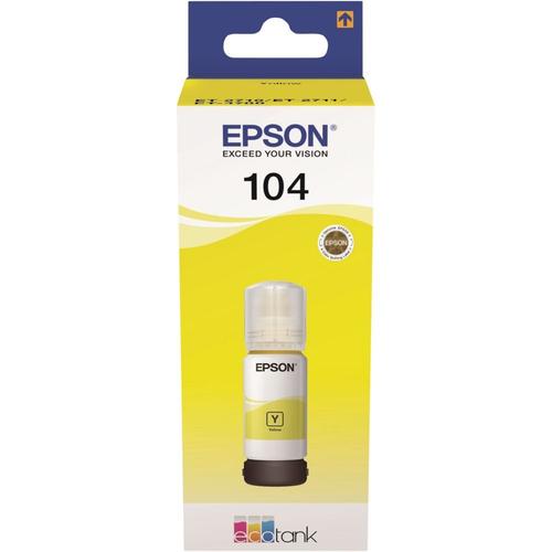 Bouteille d'encre Epson Ecotank 104 Jaune 65 ml