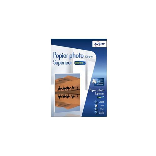 Avery Glossy Digital Photo Paper - Papier photo brillant - 100 x 150 mm - 200 g/m2