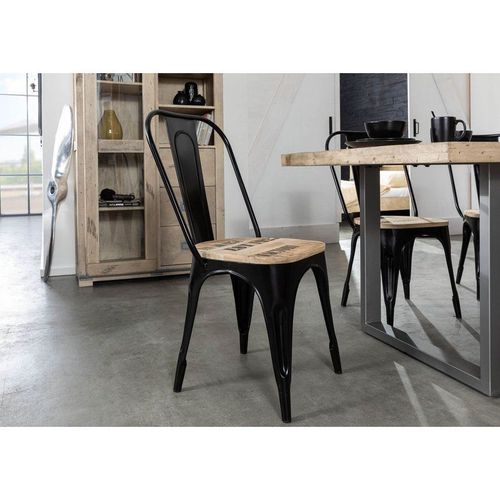 Chaise 45x45 Manguier Brut Imprimé Bois Naturel Factory 134