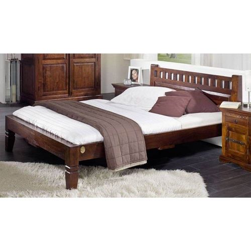 Lit Double 180x200 Acacia Laqué Nougat Oxford 230