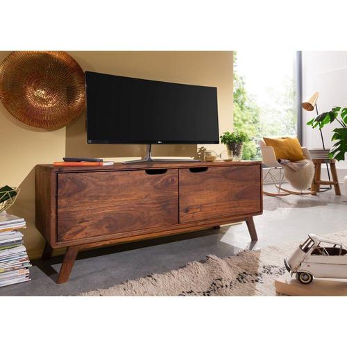 Meuble Tv 120x40 Palissandre Laqué Noisette Malmö 2 118