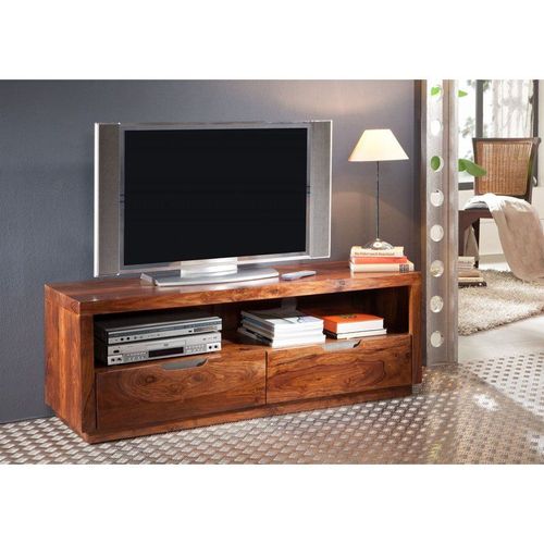 Meuble Tv 140x45 Palissandre Laqué Noisette Duke 122