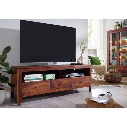 Meuble Tv 146x50 Palissandre Huilé Noisette Brooklyn 16