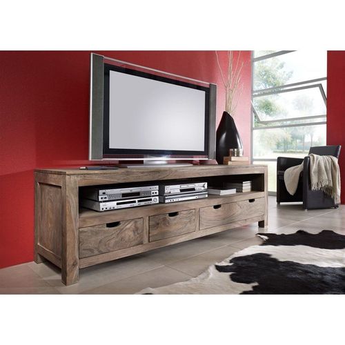 Meuble Tv 190x50 Palissandre Huilé Gris Taupe Nature Grey 44