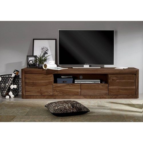 Meuble Tv 200x45 Palissandre Teinté Smoked Cherry Toronto 151