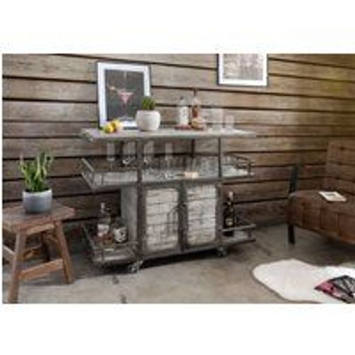 Bar 117x46 Manguier Laqué Gris Heavy Industry 167