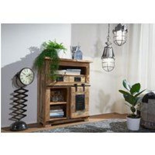 Buffet 75x36 Manguier Laqué Bois Naturel Railway 152