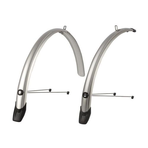 Lot De Garde-Boues Polisport Towny 26" 51 Mm - Gris/Noir - Tu