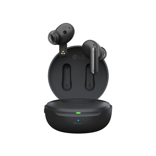 LG TONE Free FP9 - Écouteurs sans fil avec micro - intra-auriculaire - Bluetooth - Suppresseur de bruit actif - noir charbon
