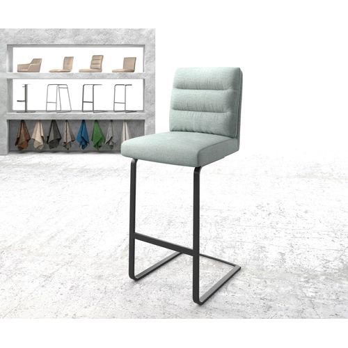Chaise-De-Bar Pela-Flex Chaise Cantilever M?Tal Plat Rayures Menthe