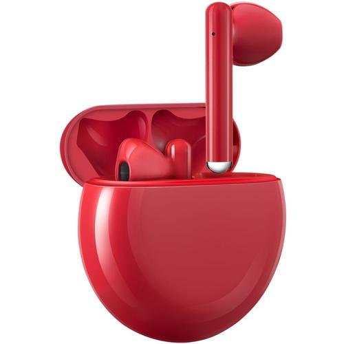 Huawei FreeBuds 3 - Véritables écouteurs sans fil avec micro - intra-auriculaire - Bluetooth - Suppresseur de bruit actif - Rouge