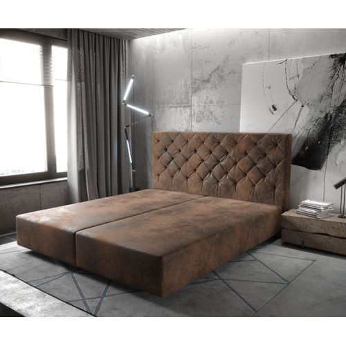 Cadre-De-Sommier Dream-Great Microfibre Marron 180x200