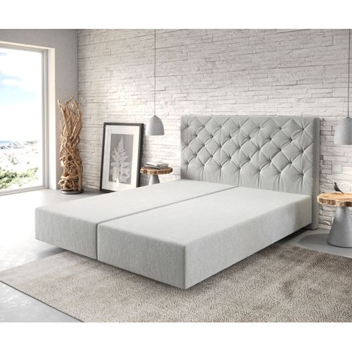 Cadre-De-Sommier Dream-Great Microfibre Gris Argent? 160x200