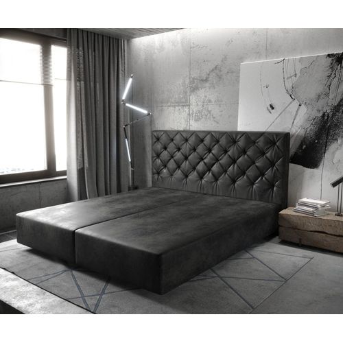 Cadre-De-Sommier Dream-Great Microfibre Anthracite Vintage 180x200