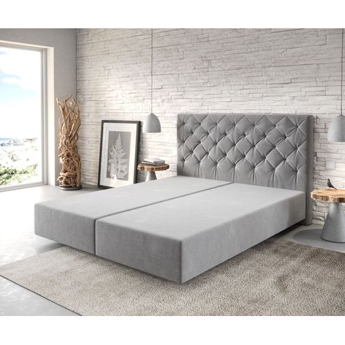 Cadre-De-Sommier Dream-Great Microfibre Gris 160x200
