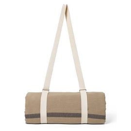 Ferm Living - Couverture De Pique-Nique Yard - Sand/Black - Beige