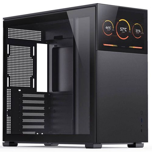 Boitier PC Moyen Tour ATX Jonsbo D41 Screen avec panneau vitré - Noir