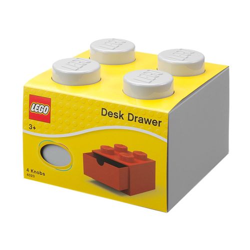 Rangements LEGO - Brique 4 tenons avec tiroir - gris - 5006875