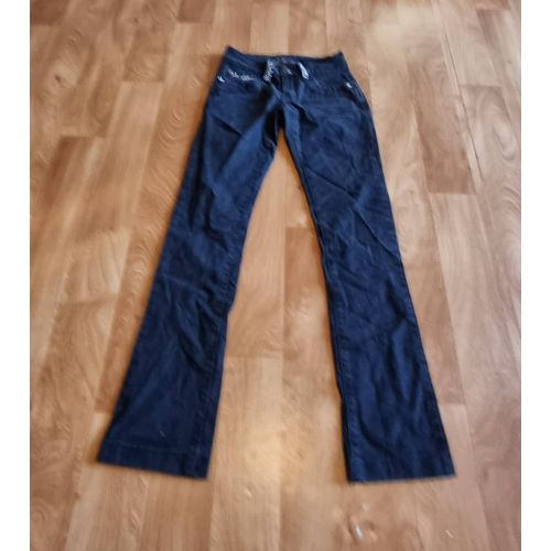Jean Noir Coupe Droite Avec Strass Jennyfer Taille 34