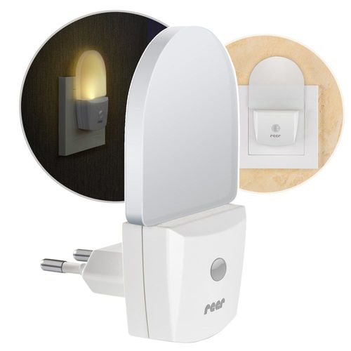 Reer Nightguide Lumière De Nuit Pour Bébé Douille D'alimentation Blan