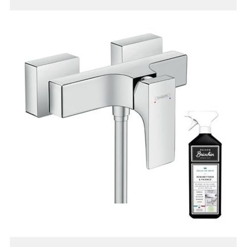Hansgrohe - Mitigeur douche mécanique Metropol chromé + nettoyant Briochin - Rose