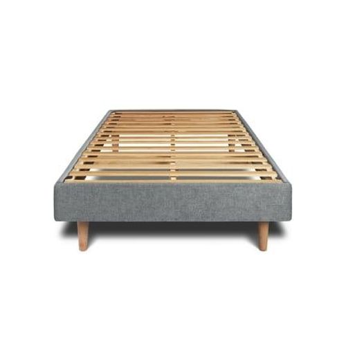 Sommier Kit Tissu Gris Anthracite 90x190 H29cm
