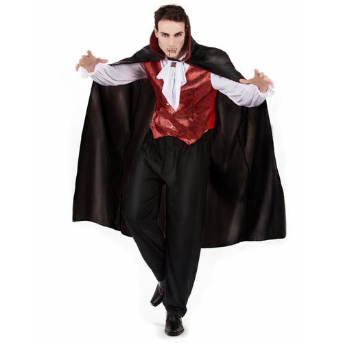 Déguisement Vampire Rouge Homme Halloween - Taille: Xxl