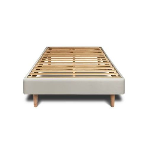 Sommier Kit Velours Taupe 90x190 H29cm