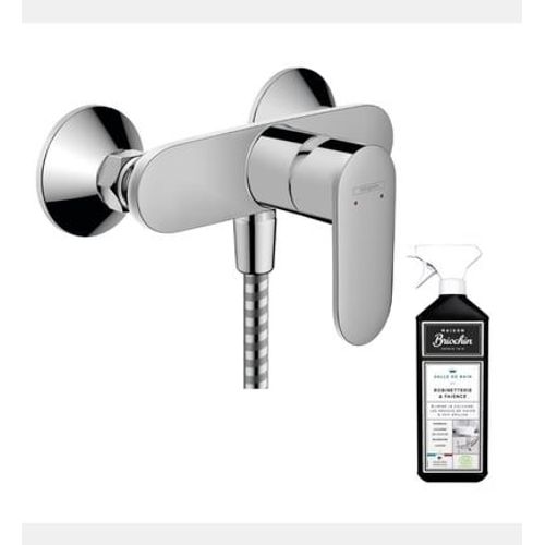 Hansgrohe - Mitigeur douche mécanique Vernis Blend chromé + nettoyant Briochin - Rose
