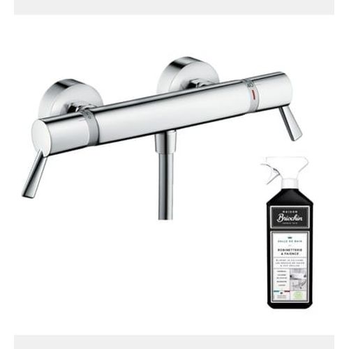 Hansgrohe - Mitigeur douche thermostatique Ecostat Comfort Care chromé + nettoyant Briochin - Rose