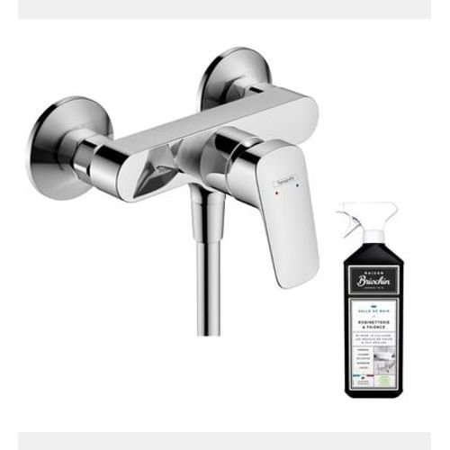 Hansgrohe - Mitigeur douche mécanique Logis chromé + nettoyant Briochin - Rose