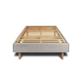 Sommier Kit Bouclette Gris 90x190 H29cm