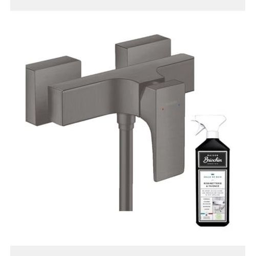 Hansgrohe - Mitigeur douche mécanique Metropol noir chromé brossé + nettoyant Briochin - Noir