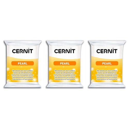 Cernit Lot De 3 P¿Tes ¿ Modeler Polym¿Re Pearl 56 G Nacr¿