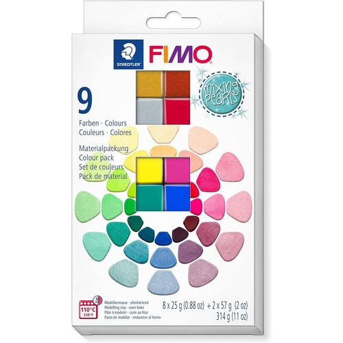 Fimo Set De 10 P¿Tes ¿ Modeler ¿ Cuire Mixing Pearls Assortis