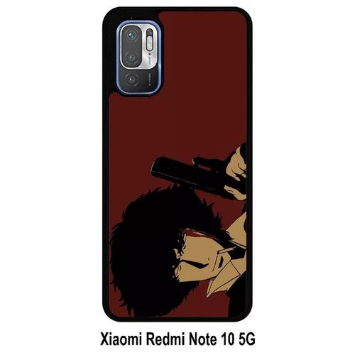 Coque Xiaomi Redmi Note 10 5g - Cowboy Bebop Spike Spiegel - Silicone - Noir