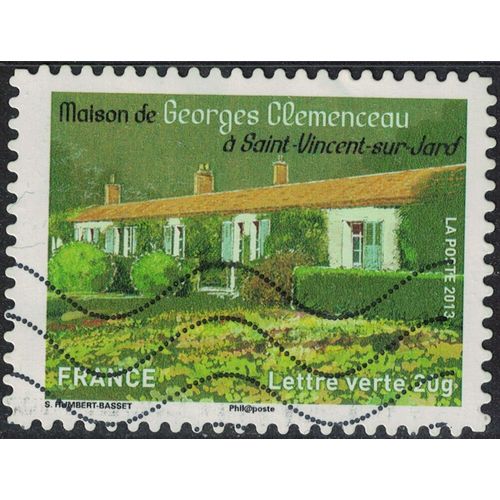 France Oblitéré Used Stamp Maison De Georges Clemenceau À Saint Vincent Sur Jard 2013