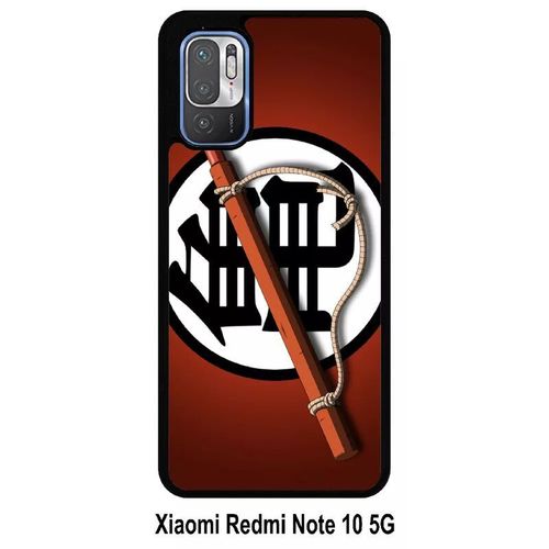 Coque Xiaomi Redmi Note 10 5g - Dragon Ball Kanji - Silicone - Noir