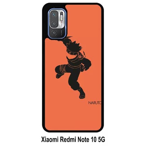 Coque Xiaomi Redmi Note 10 5g - Naruto - Silicone - Noir