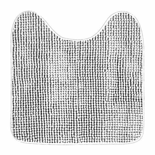 Paris Prix - Tapis Contour Wc "Sweety" 45x45cm Blanc