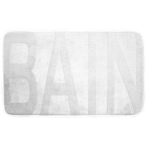 Paris Prix - Tapis De Bain Microfibre "Relief" 45x75cm Kaki